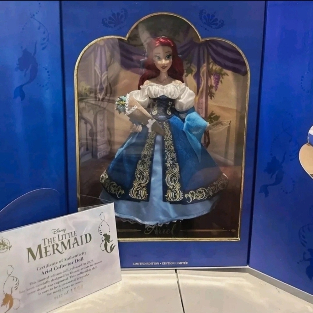 D23 2024 Ariel The Little Mermaid Disney Doll 17” LE  483 of 1000 In Hand